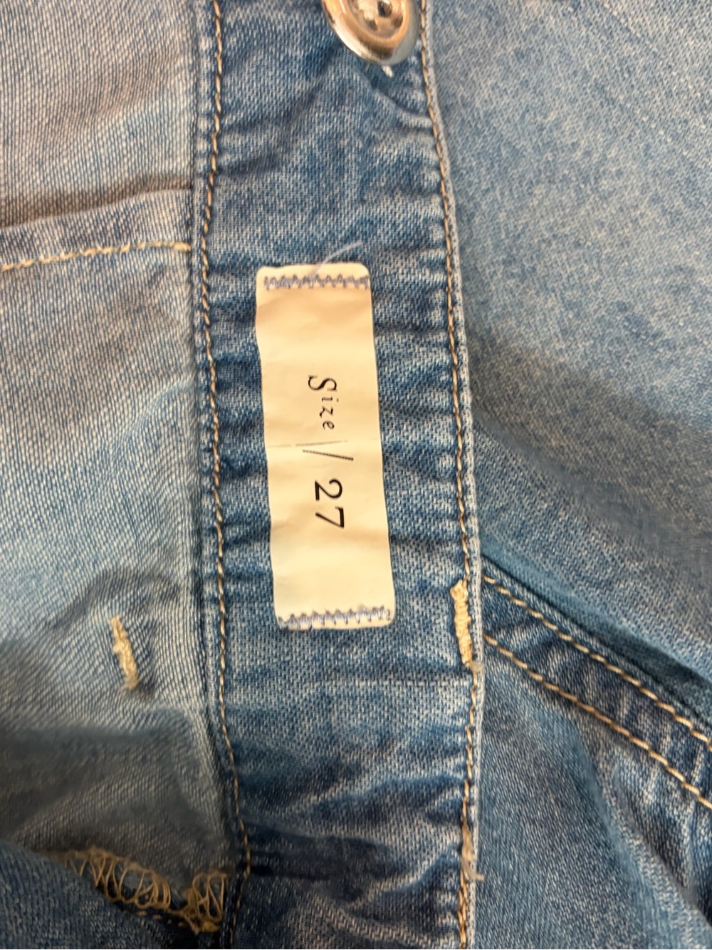 Pilcro Light Blue Denim Bib Overalls size 27 - Picture 10 of 15
